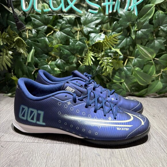 Nike Mens Mercurial Vapor 13 Academy Indoor Soccer Shoes Blue CJ1300-401 Sz 10.5 main image 8